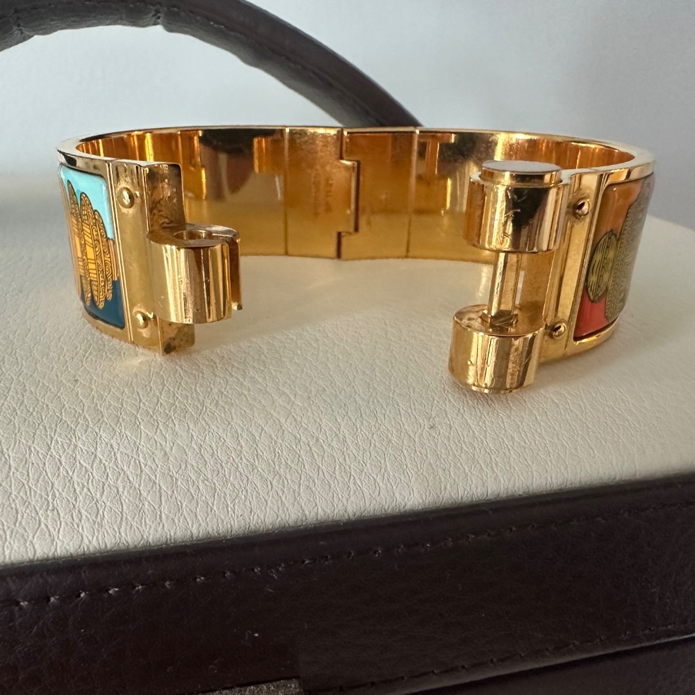 Hermes hinged bracelet - Picture 4 of 7